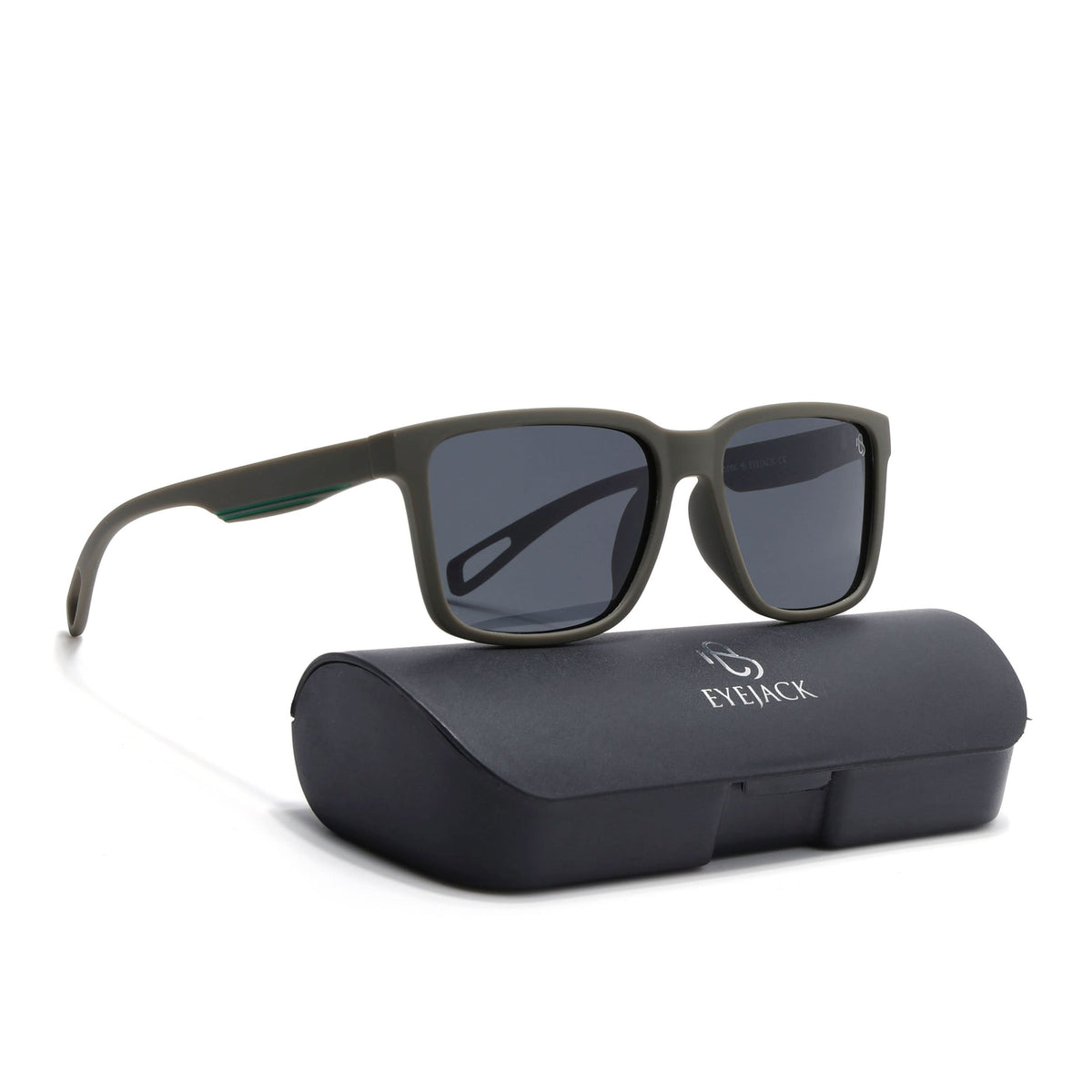 Eyejack Green Wayfarer Sunglasses for Men and Women - view 8