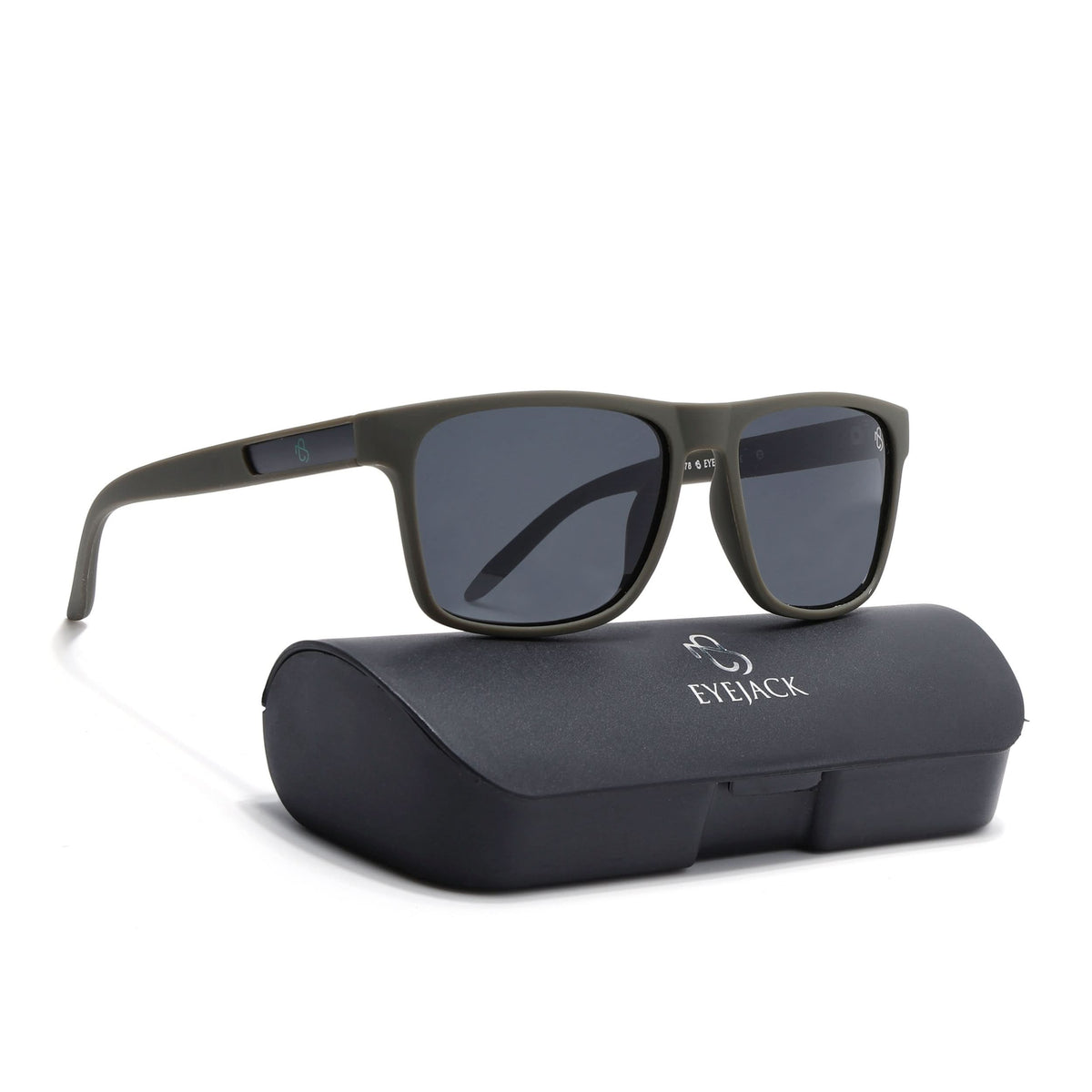 Eyejack Olive Wayfarer Sunglasses for Men and Women - Style 1285 - view 8