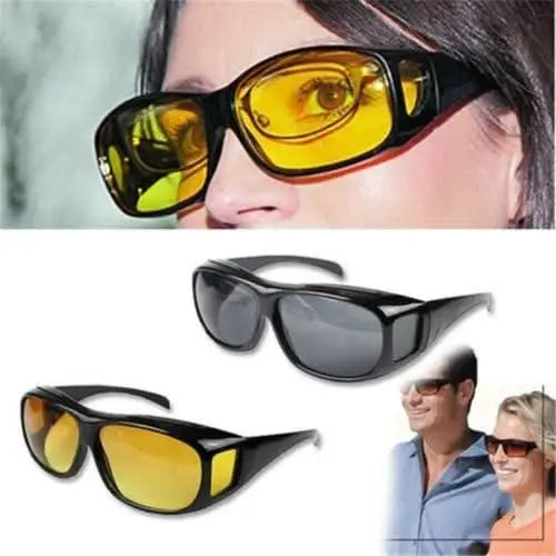 Night Hd Vision Driving Anti Glare Eyeglasses HP DD