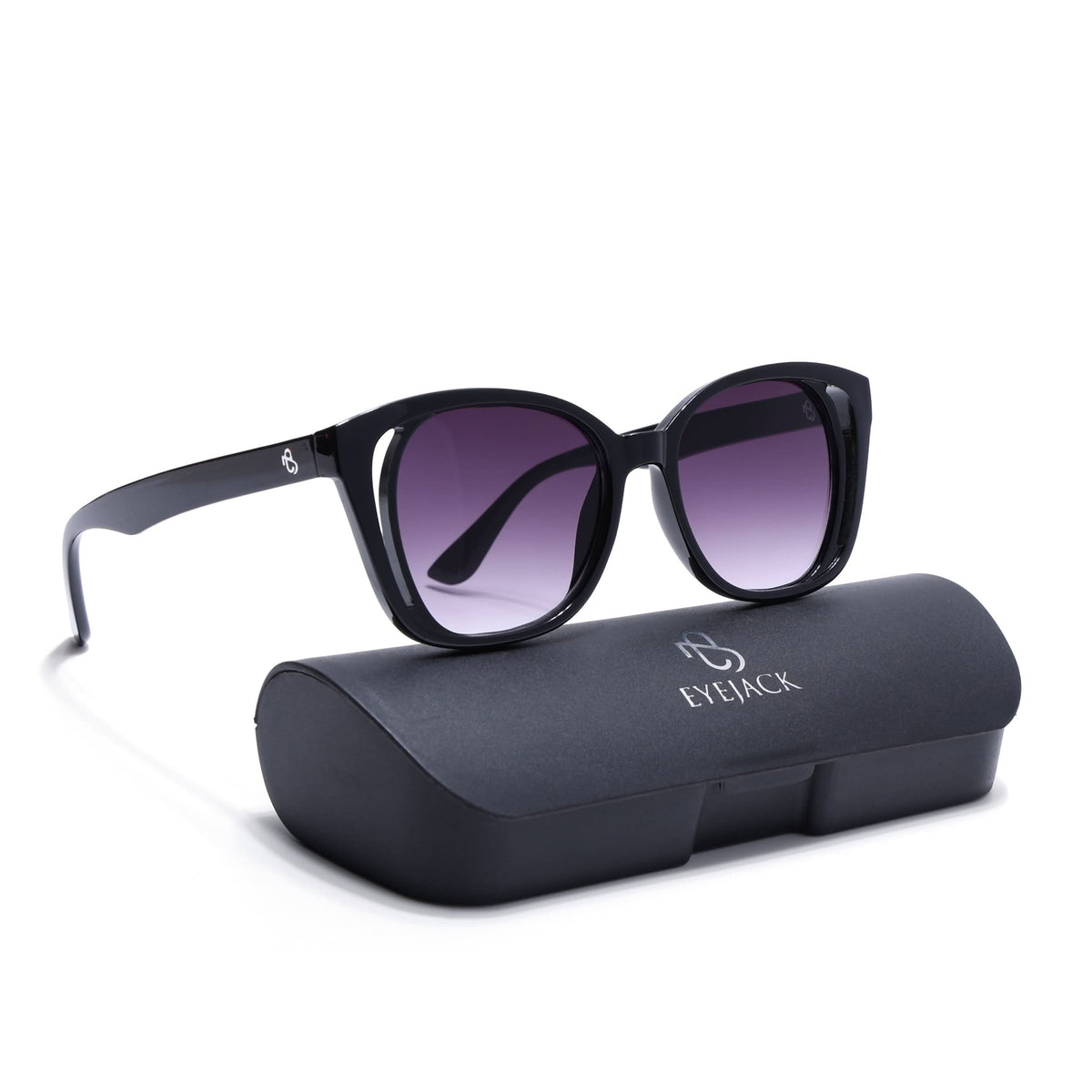 Eyejack Shine Black Round Sunglasses for Men and Women - Style 1218 - view 8