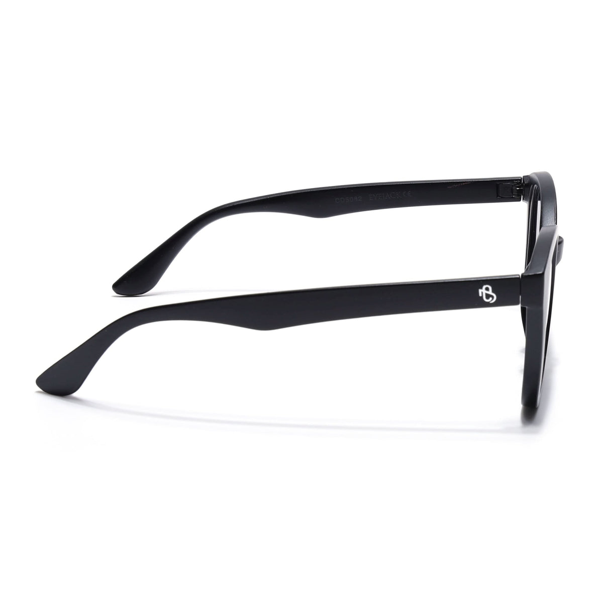 Eyejack Matte Black Round Sunglasses for Men and Women - view 5