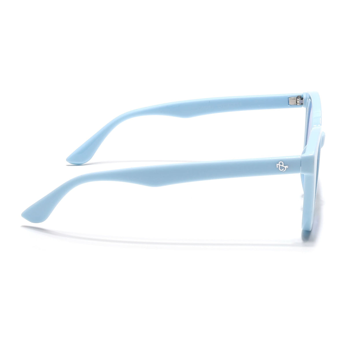 Eyejack Sky Blue Round Sunglasses for Men and Women - view 7