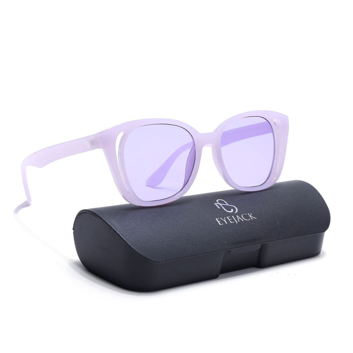 Eyejack Purple Round Sunglasses for Men and Women - view 8