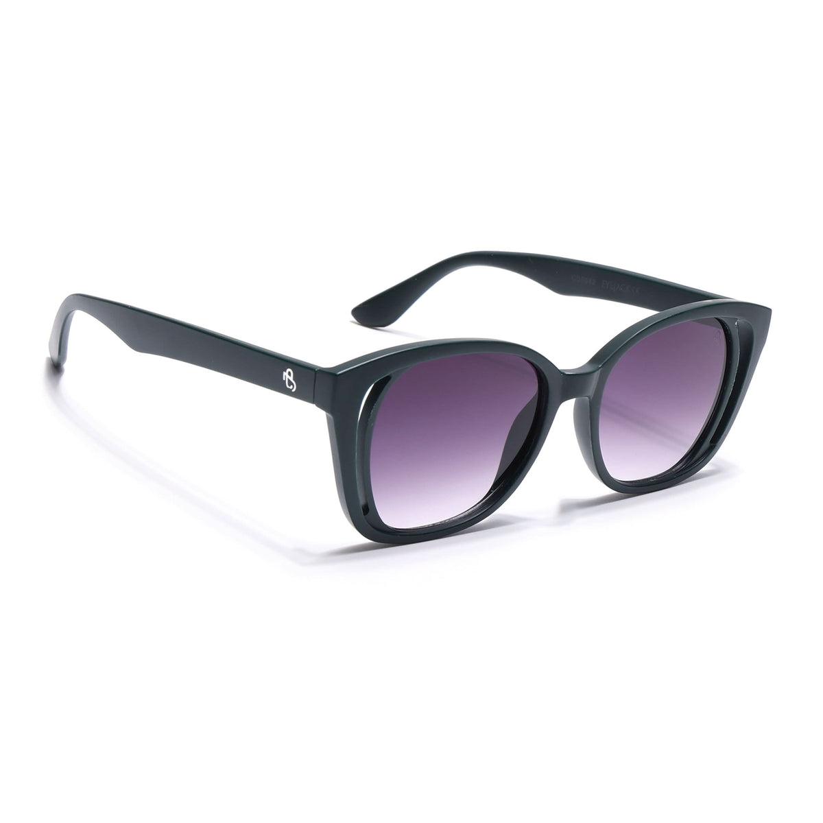 Eyejack Olive Round Sunglasses for Men and Women - view 2