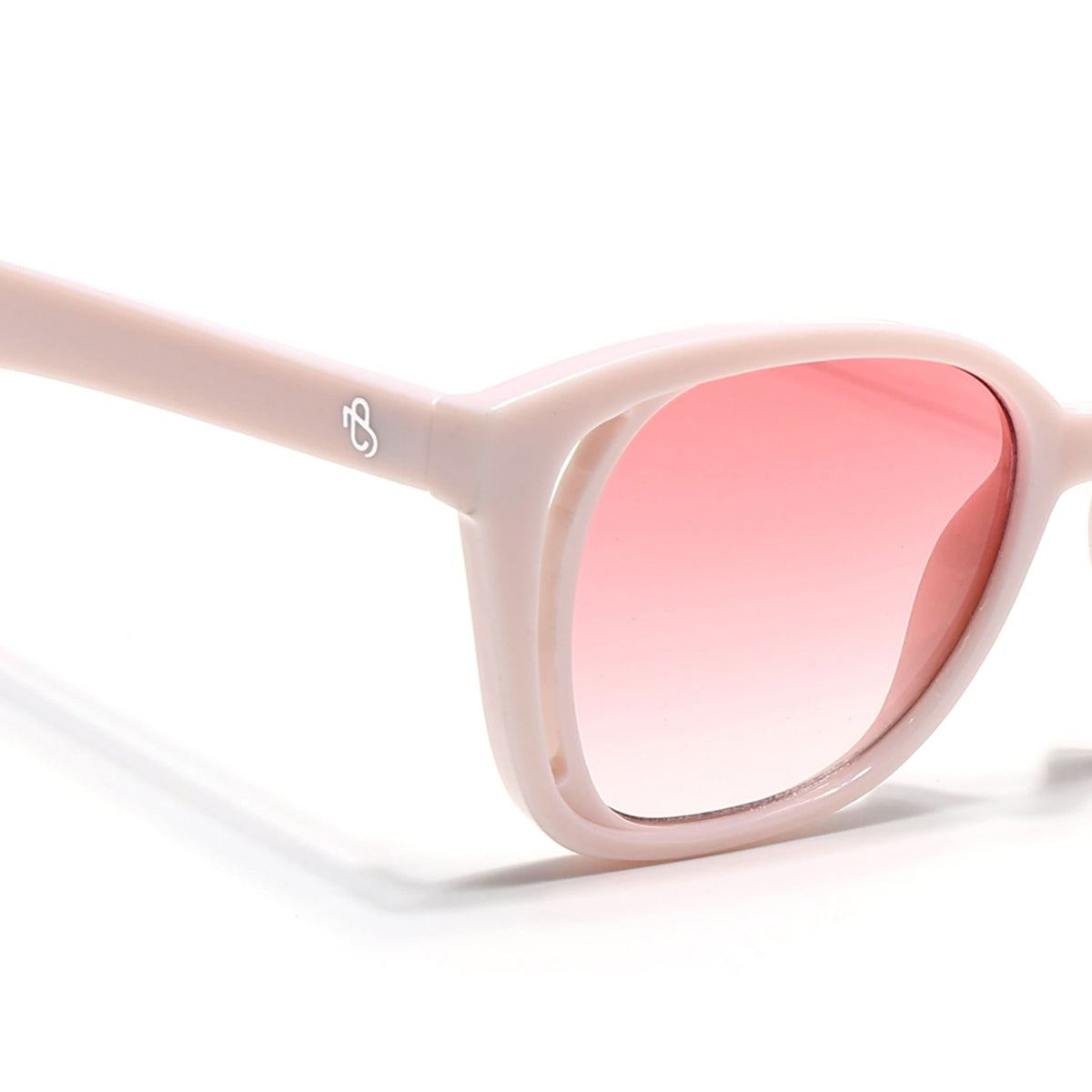 Eyejack Light Pink Round Sunglasses for Men and Women - view 5