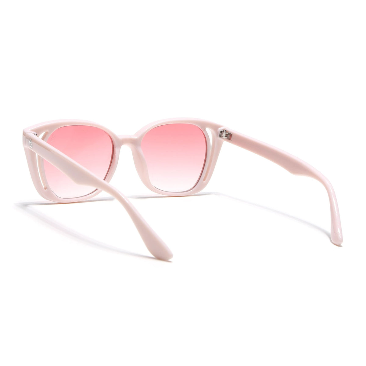 Eyejack Light Pink Round Sunglasses for Men and Women - view 6