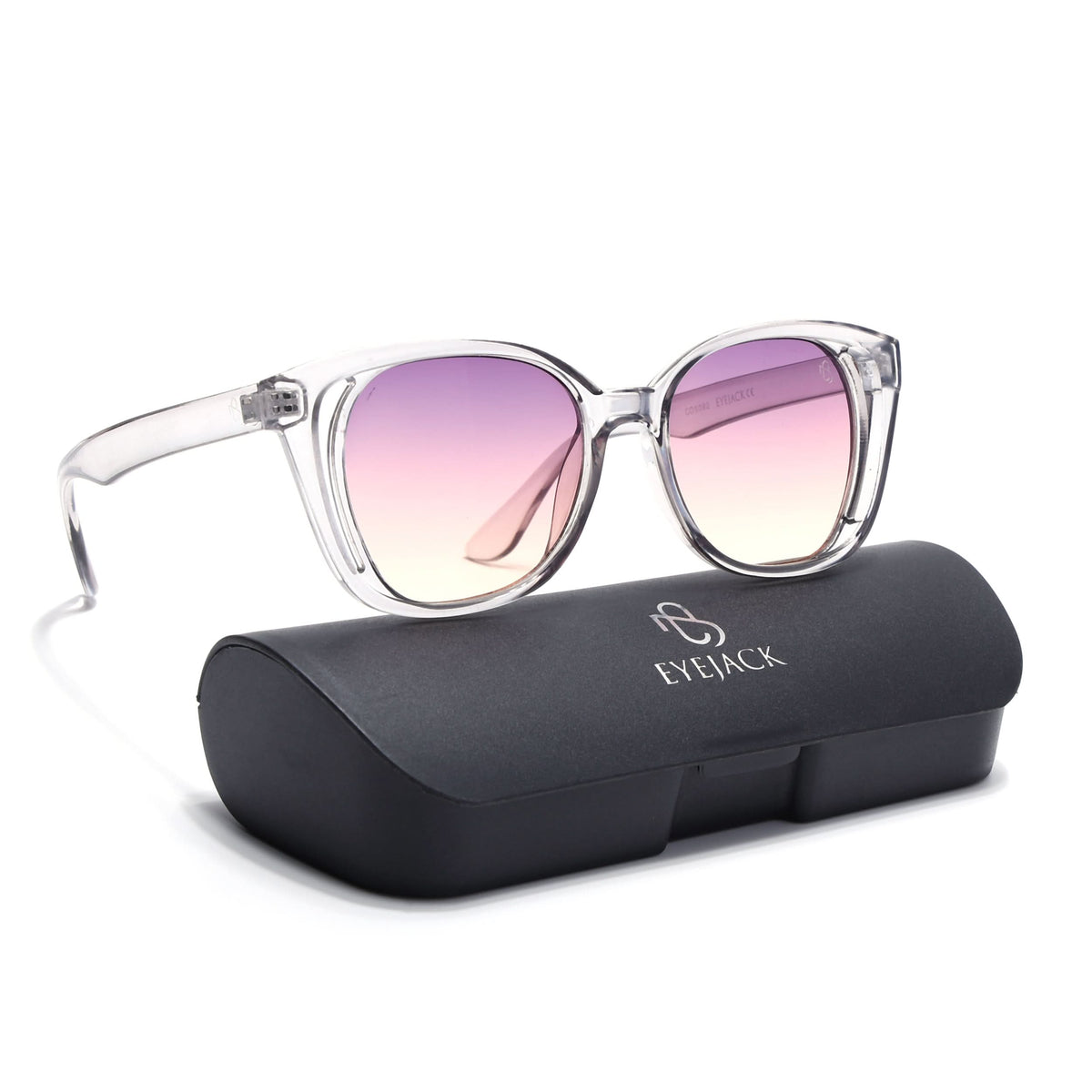 Eyejack Transparent Round Sunglasses for Men and Women - view 8