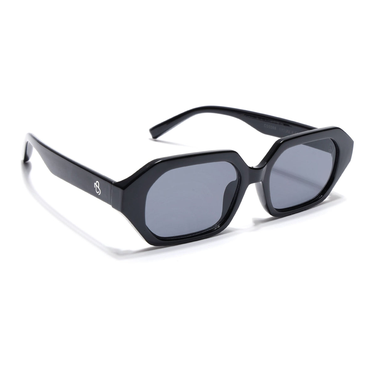 Eyejack Black Square Sunglasses for Men and Women - Style 1254 - view 2