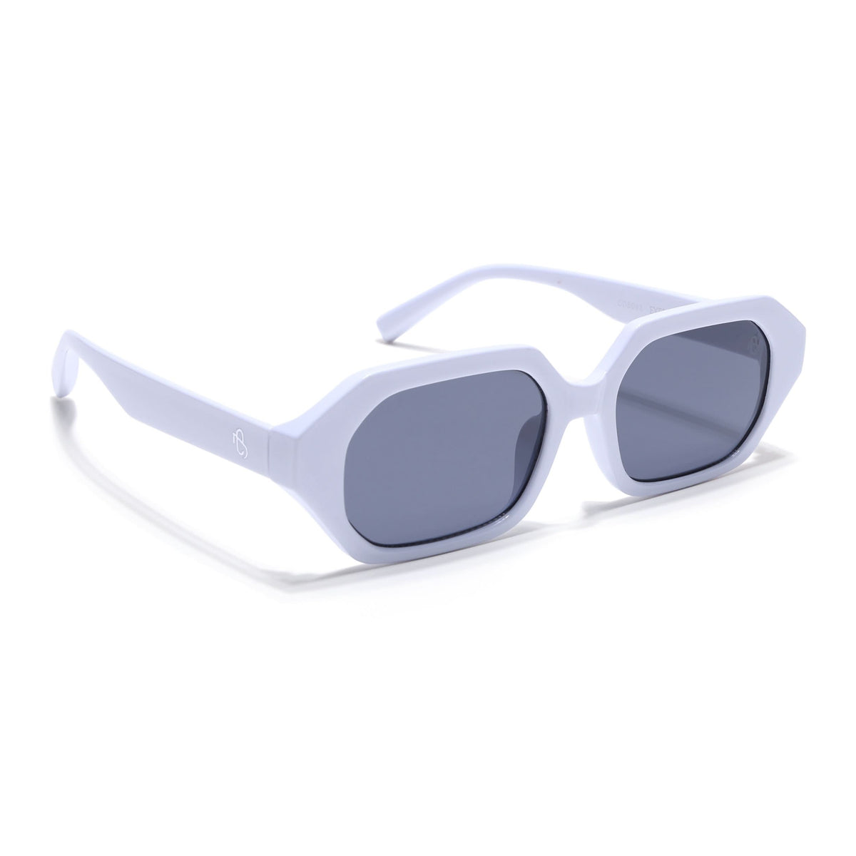 Eyejack White Square Sunglasses for Men and Women - view 2