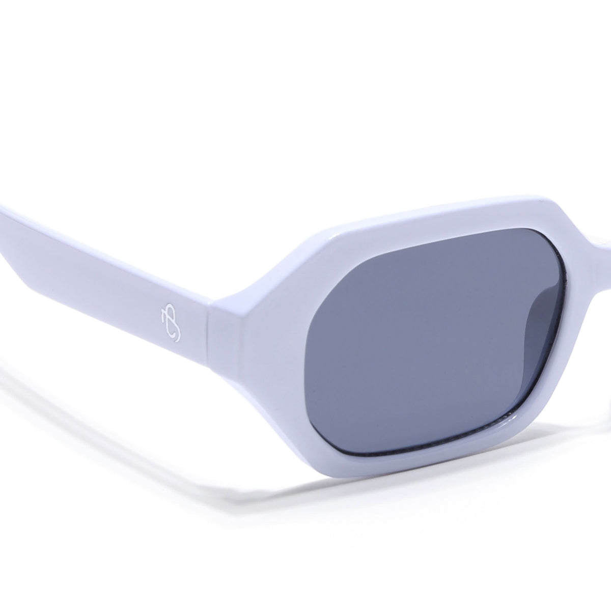 Eyejack White Square Sunglasses for Men and Women - view 5