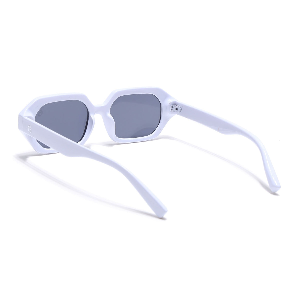 Eyejack White Square Sunglasses for Men and Women - view 6