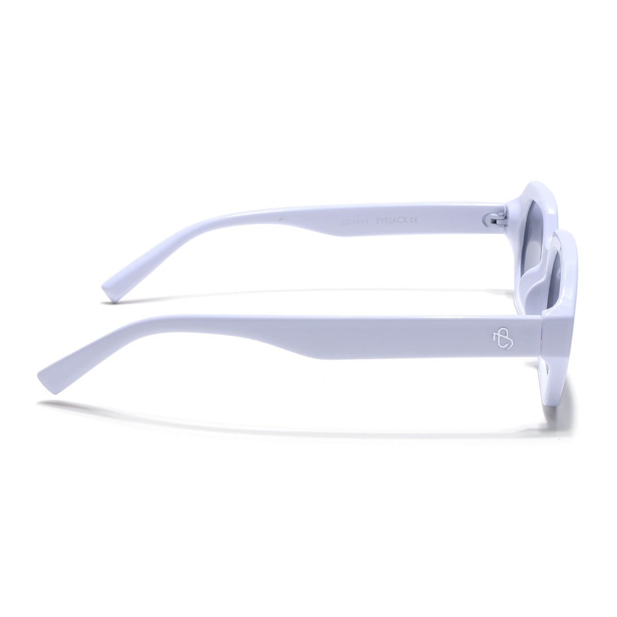 Eyejack White Square Sunglasses for Men and Women - view 7