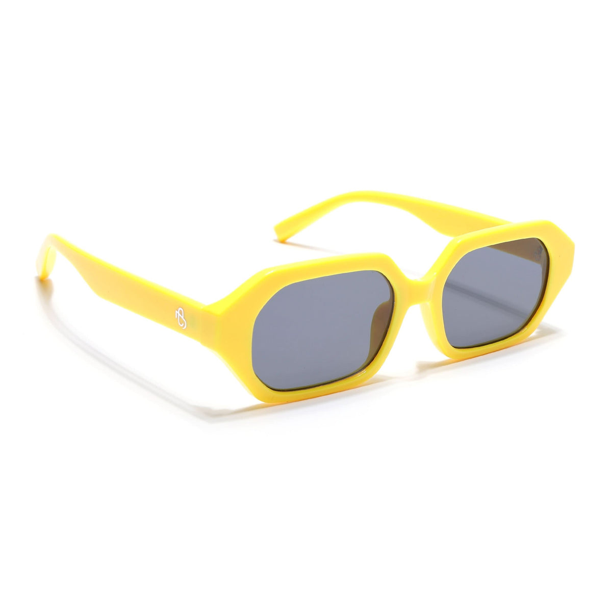 Eyejack Yellow Square Sunglasses for Men and Women - view 2
