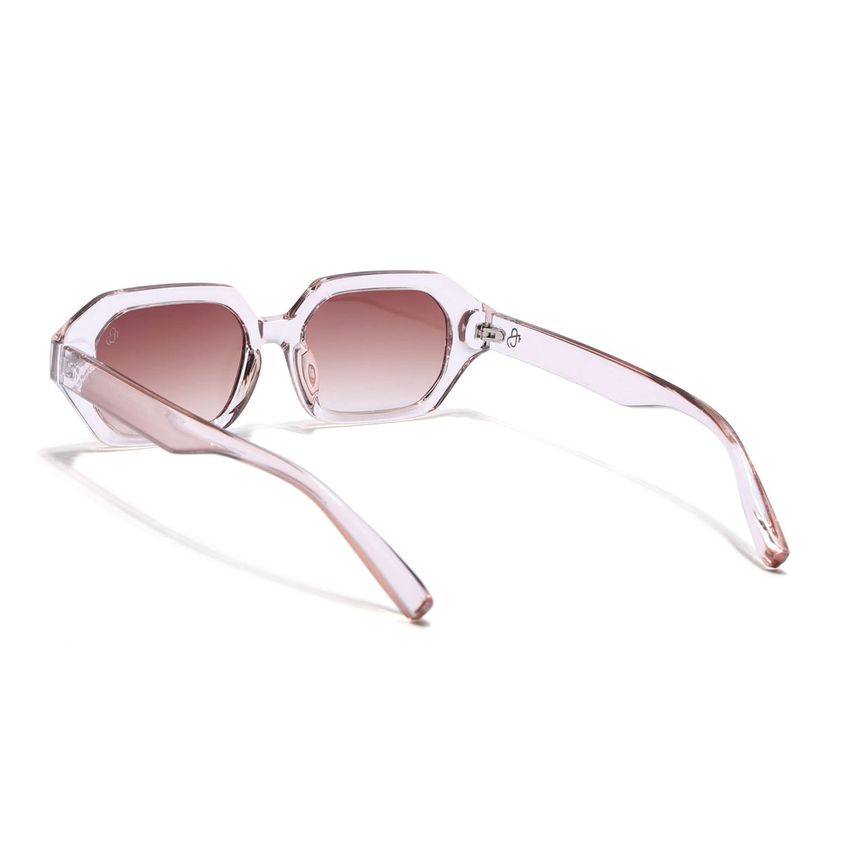 Eyejack Light Pink Square Sunglasses for Men and Women - view 6