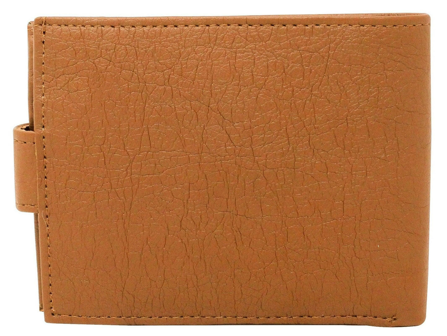 Lorem Tan Removable Card Slot Bi-Fold Faux Leather 7 ATM Slots Wallet For Men - HalfPe