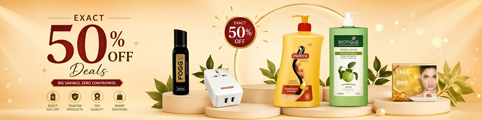 Exact 50% off deals