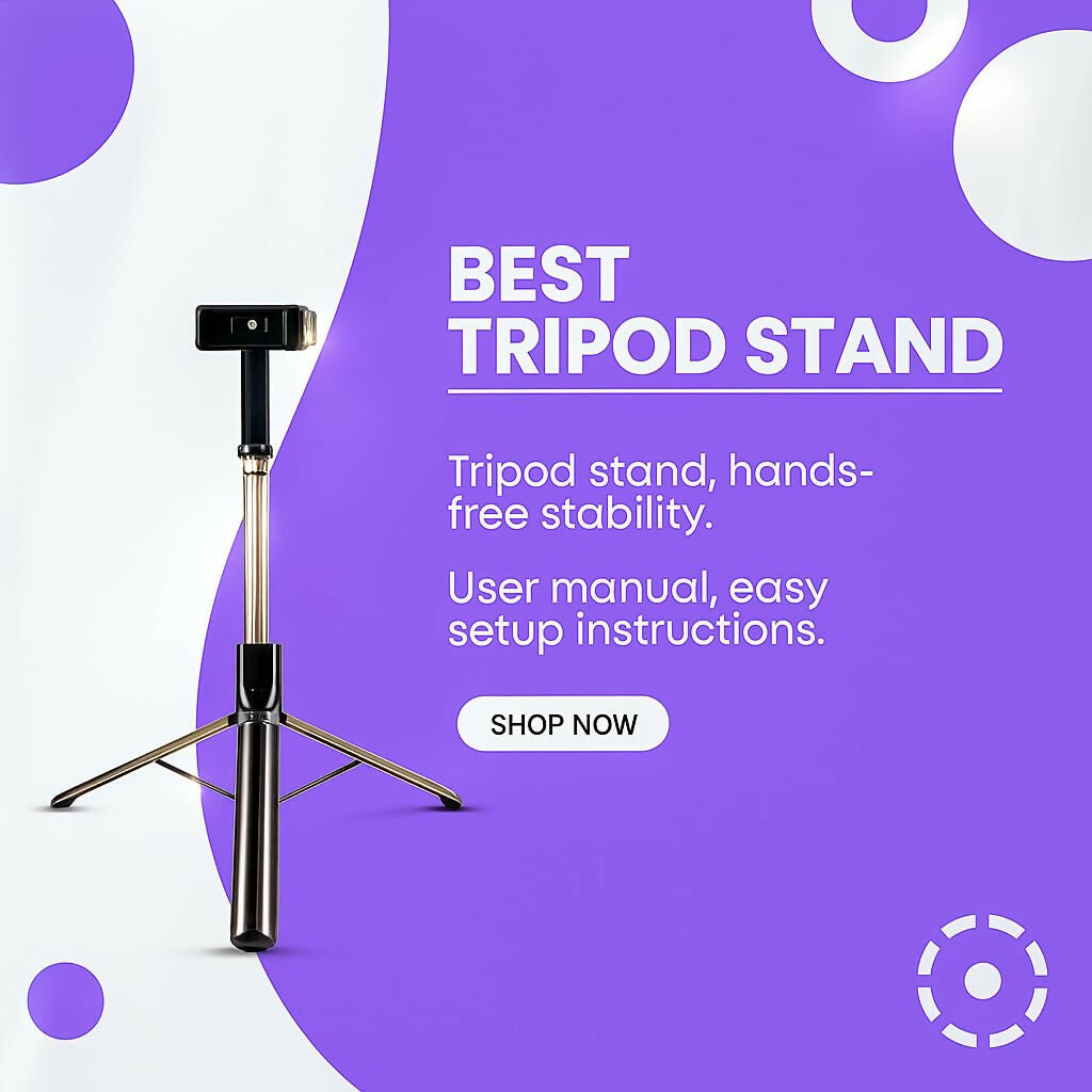 3-in-1 Bluetooth Selfie Stick with Tripod & LED Light Dreams Gadgets
