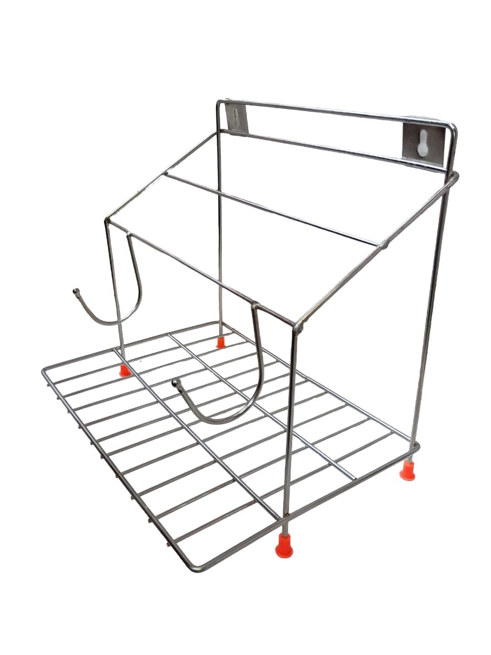 Stainless Steel Chakla Belan Stand, Multipurpose Kitchen Rack with Shelves
