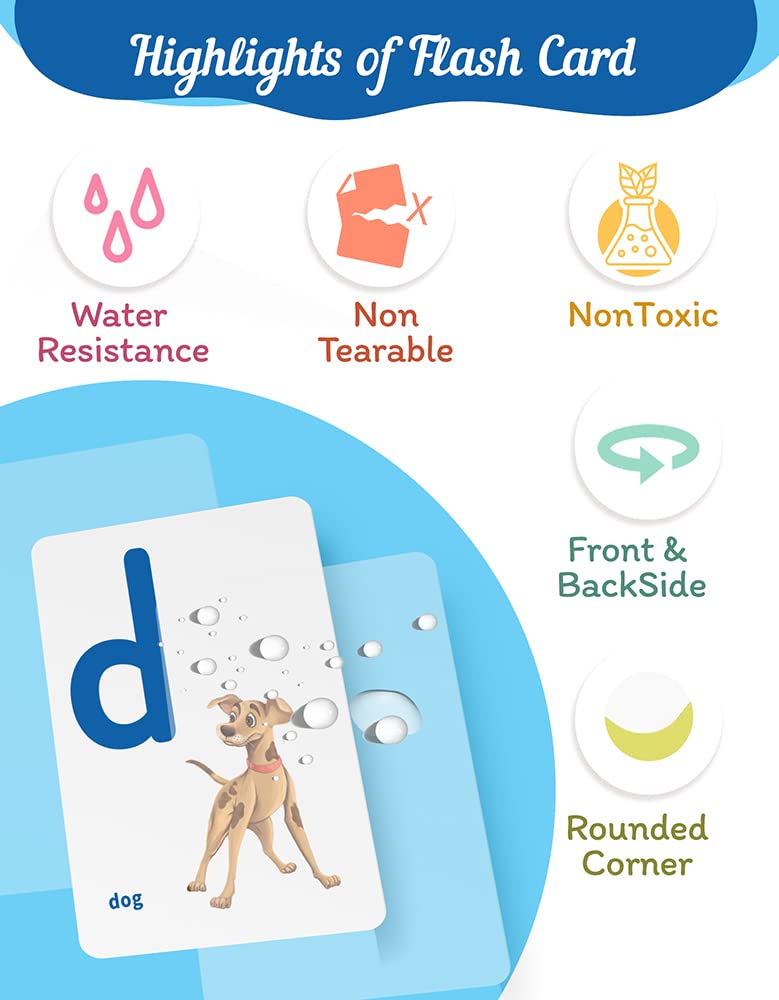 Flash Cards for Kids 2+ Years | Alphabet, Numbers, Shapes & Colours - Image 3