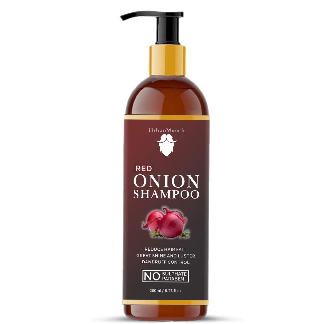 UrbanMooch Onion Shampoo for Hair Growth and Hair Fall Control with Onion and Plant Keratin | Reduces Hair Fall | Strengthens & Smoothens Hair | For Men & Women, 200ml Lohiya Retails