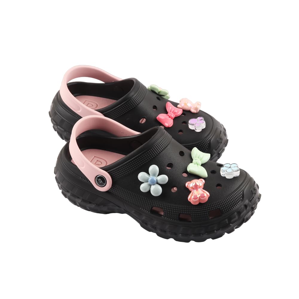 Indifeet Casual Waterproof Clog Shoes for Women - Black - Image 5