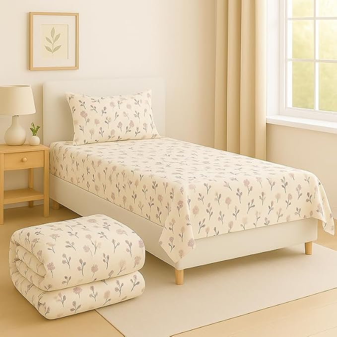 Single Bed Set for Comfortable Everyday Sleeping – Sathyabhama Decors and Interiors