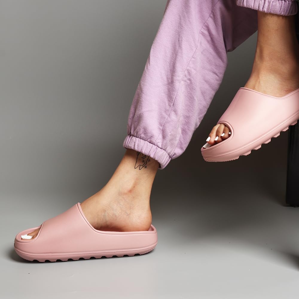 Indifeet Casual Sliders for Women - Peach - Image 13