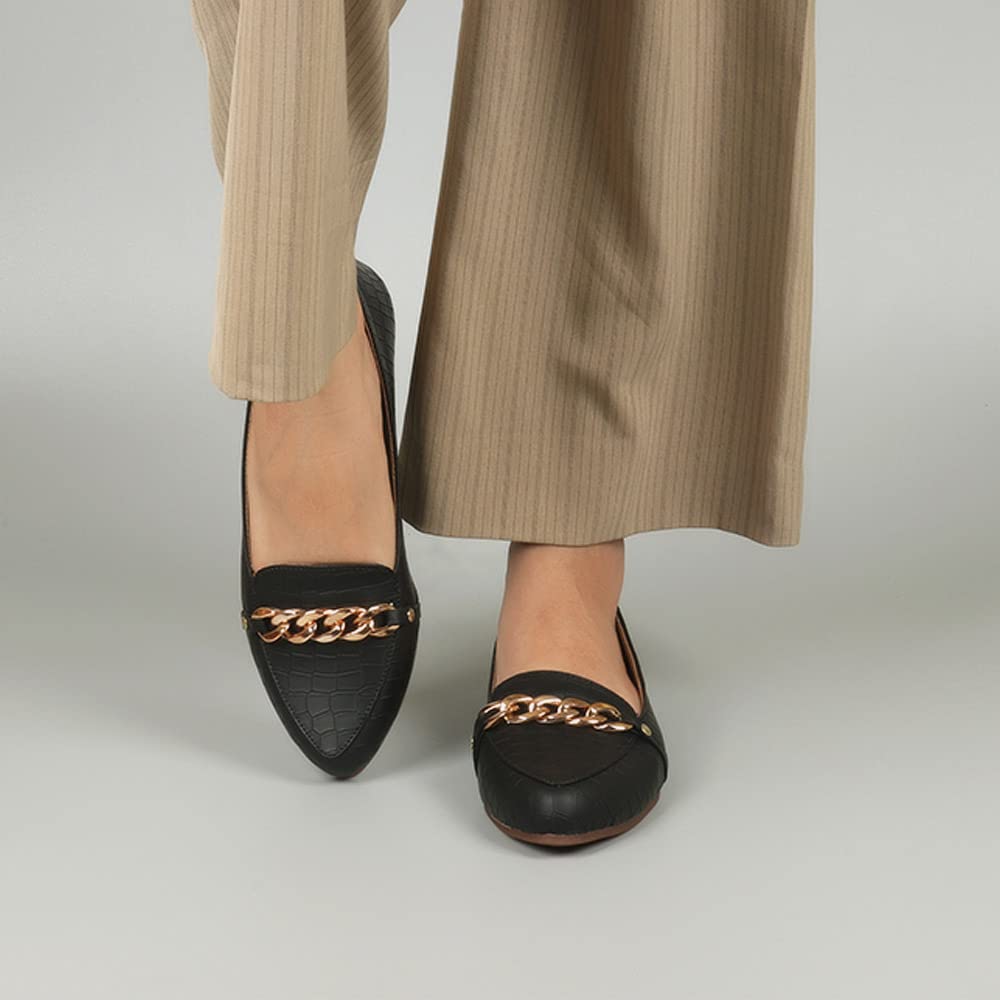 Indifeet Ballerina Shoes for Women - Black - View 3
