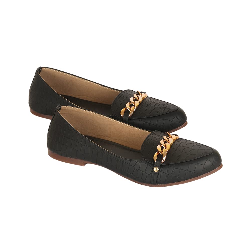 Indifeet Ballerina Shoes for Women - Black - View 5