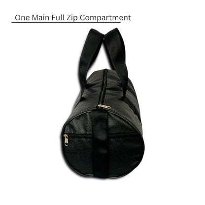 Waterproof Leather Gym Bag - Unisex (Black)