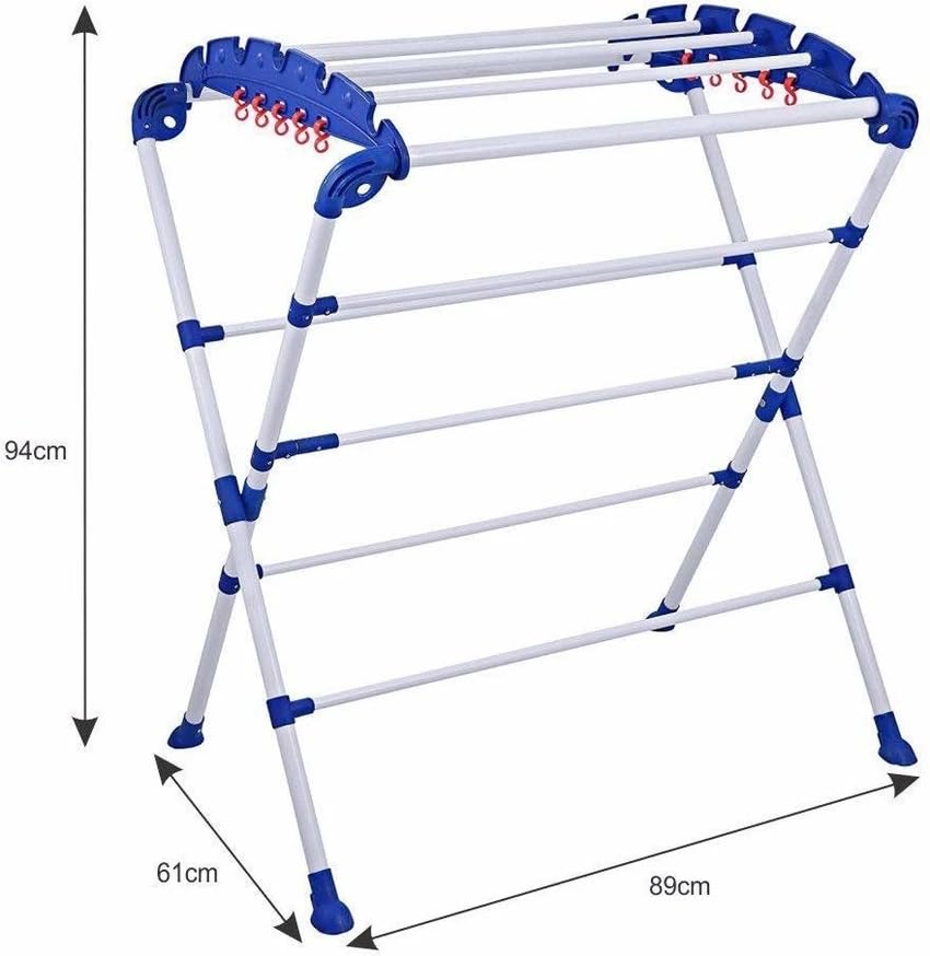 Foldable Cloth Drying Stand – Mini, Blue