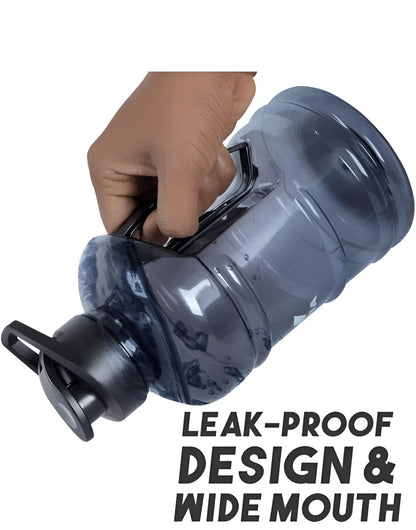 Gym 1.5L Leakproof Protein Shaker Bottle with Filter & Mixing Ball (Black)