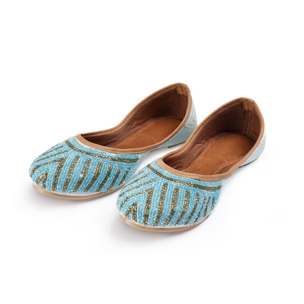 Indifeet Jutti for Women - Blue - Image 1