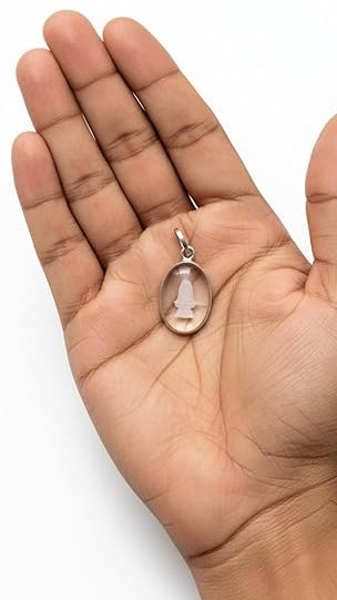 Spatika Shivalingam Pendant for Men and Women Spiritual Locket Brings Positive Energy, Peace & Prosperity