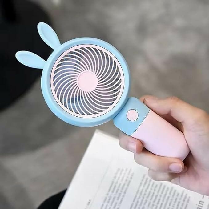 Mini Portable Fan, Powerful Dual Motors Personal Small Handheld with Base (Turbo Fan) - HalfPe