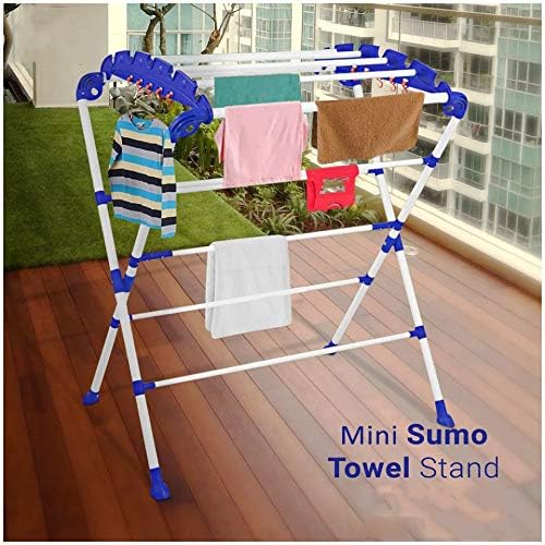 Foldable Cloth Drying Stand – Mini, Blue