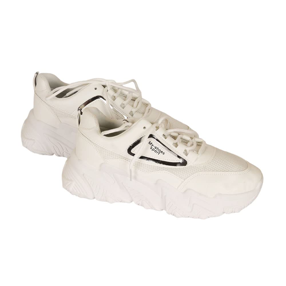 Indifeet Casual Sneaker Shoes for Women - White - Image 12
