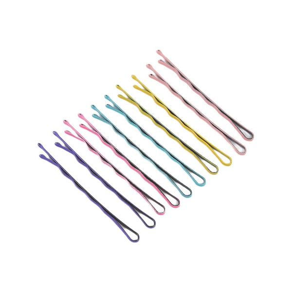 Sanfe Metallic bobby pins, multicolor, colourful wedding hair, decorative hair clip accessories For Girls and woman stylish bob hairpins(pack of 50)