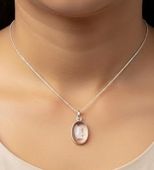 Spatika Shivalingam Pendant for Men and Women Spiritual Locket Brings Positive Energy, Peace & Prosperity