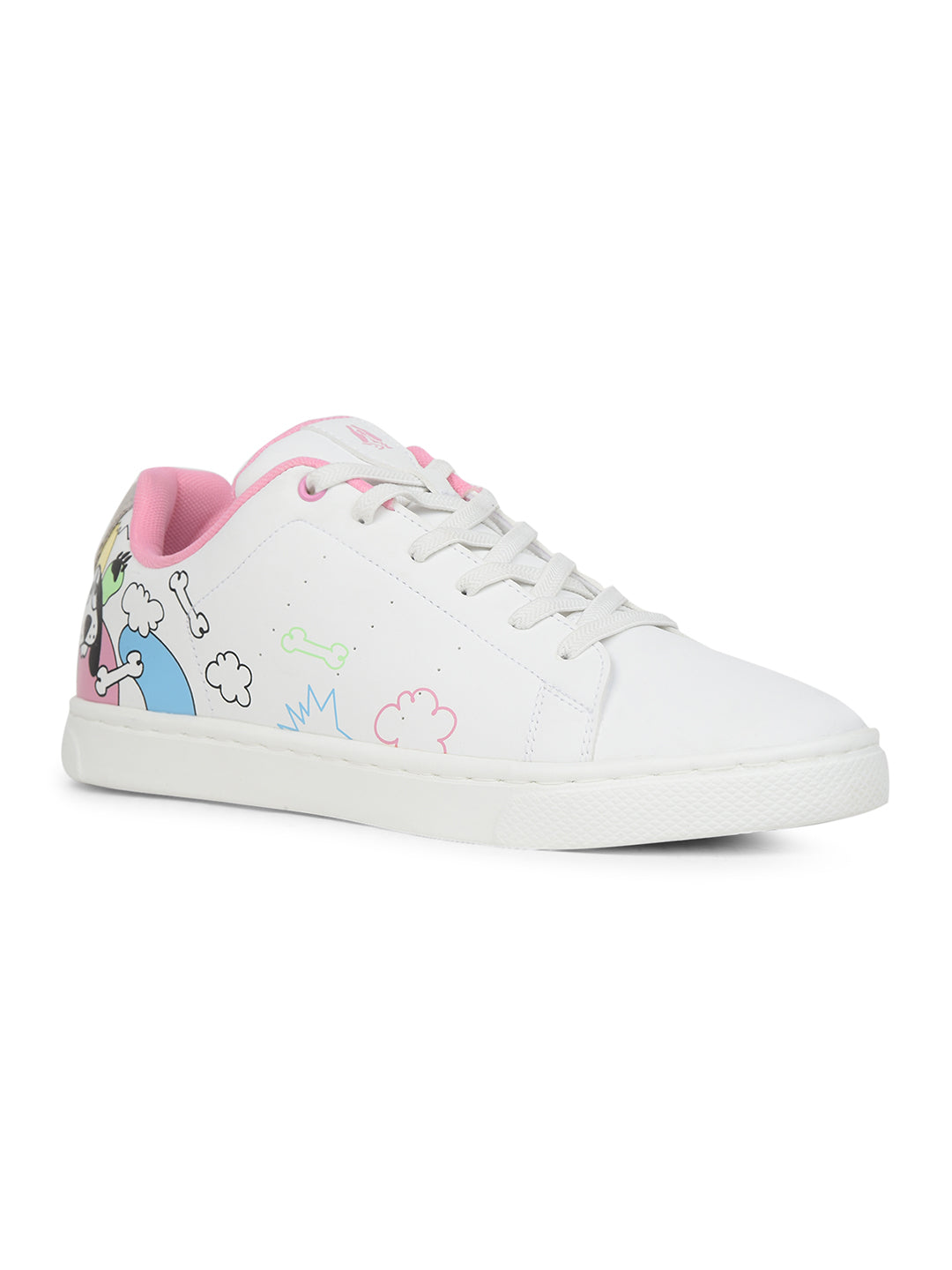 Hush Puppies Women White Casual Lace-up Sneaker - White - View 1