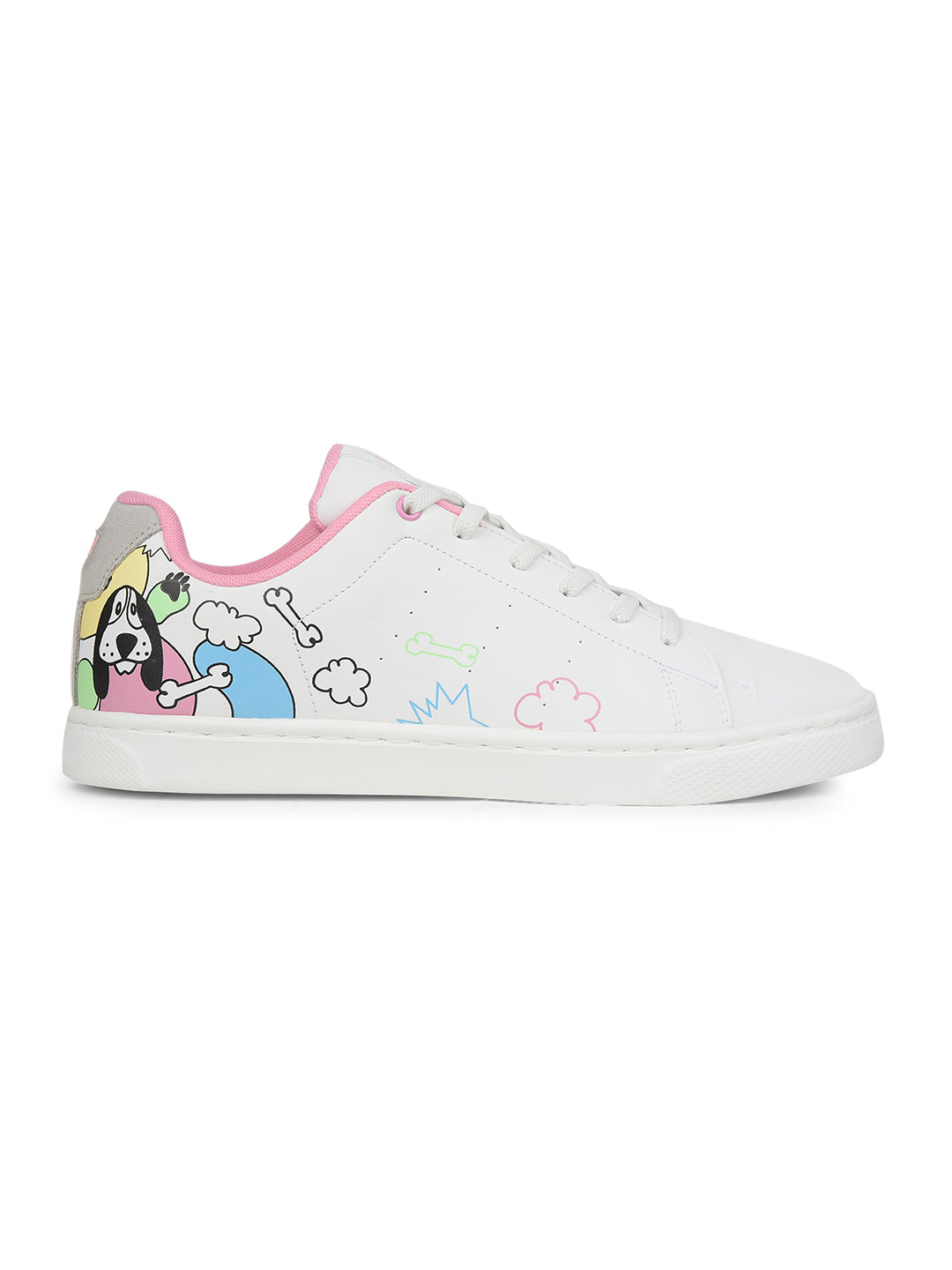 Hush Puppies Women White Casual Lace-up Sneaker - White - View 2