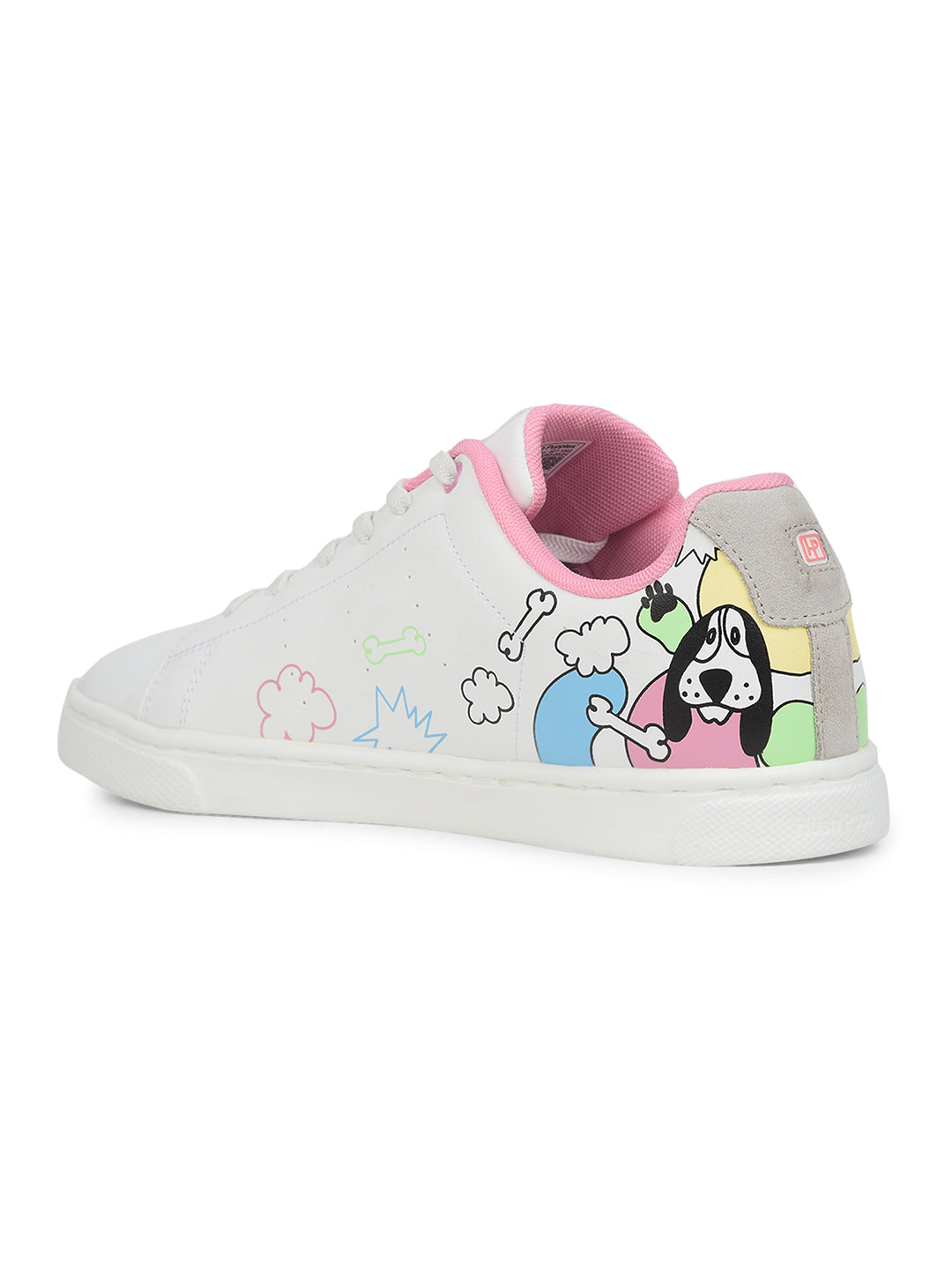 Hush Puppies Women White Casual Lace-up Sneaker - White - View 3