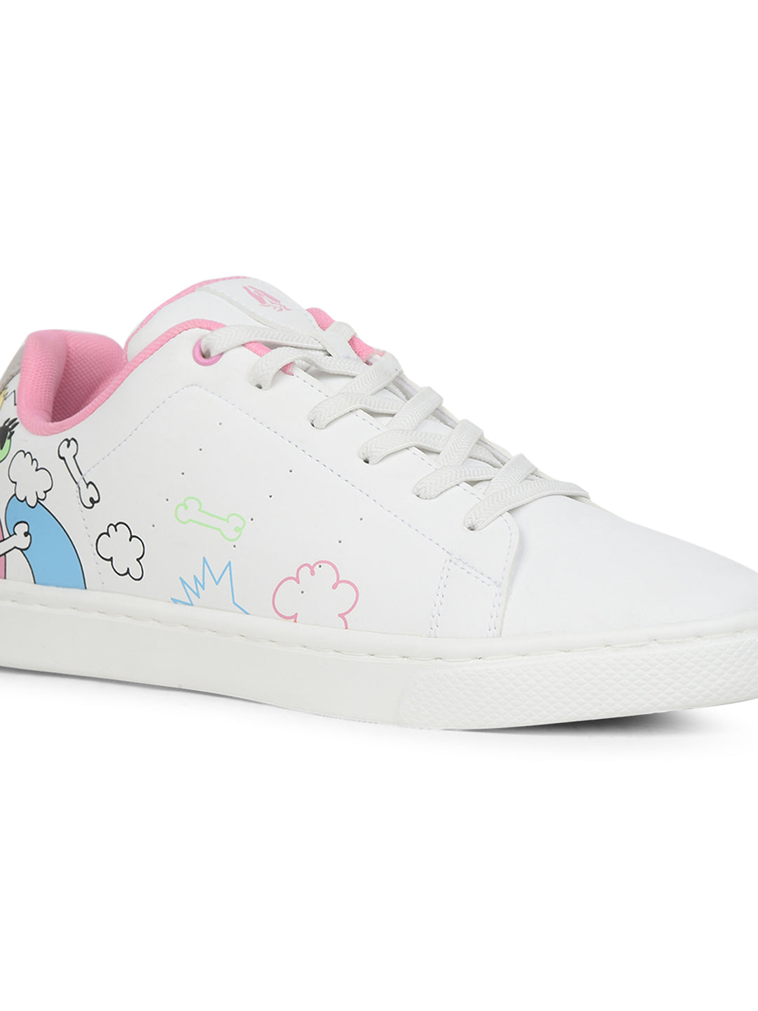Hush Puppies Women White Casual Lace-up Sneaker - White - View 5