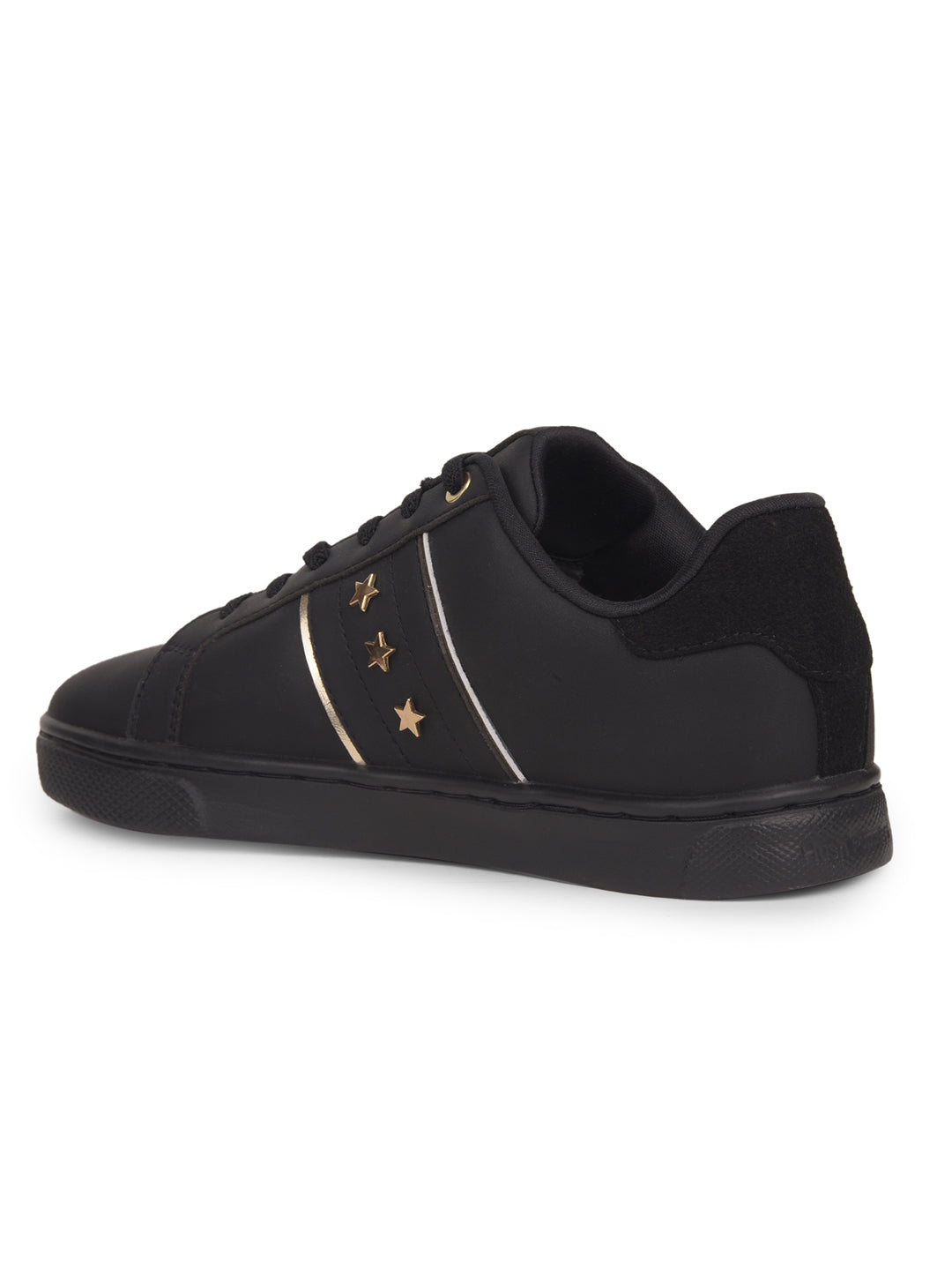 Hush Puppies Women Black Casual Lace-up Sneaker - Black - View 3