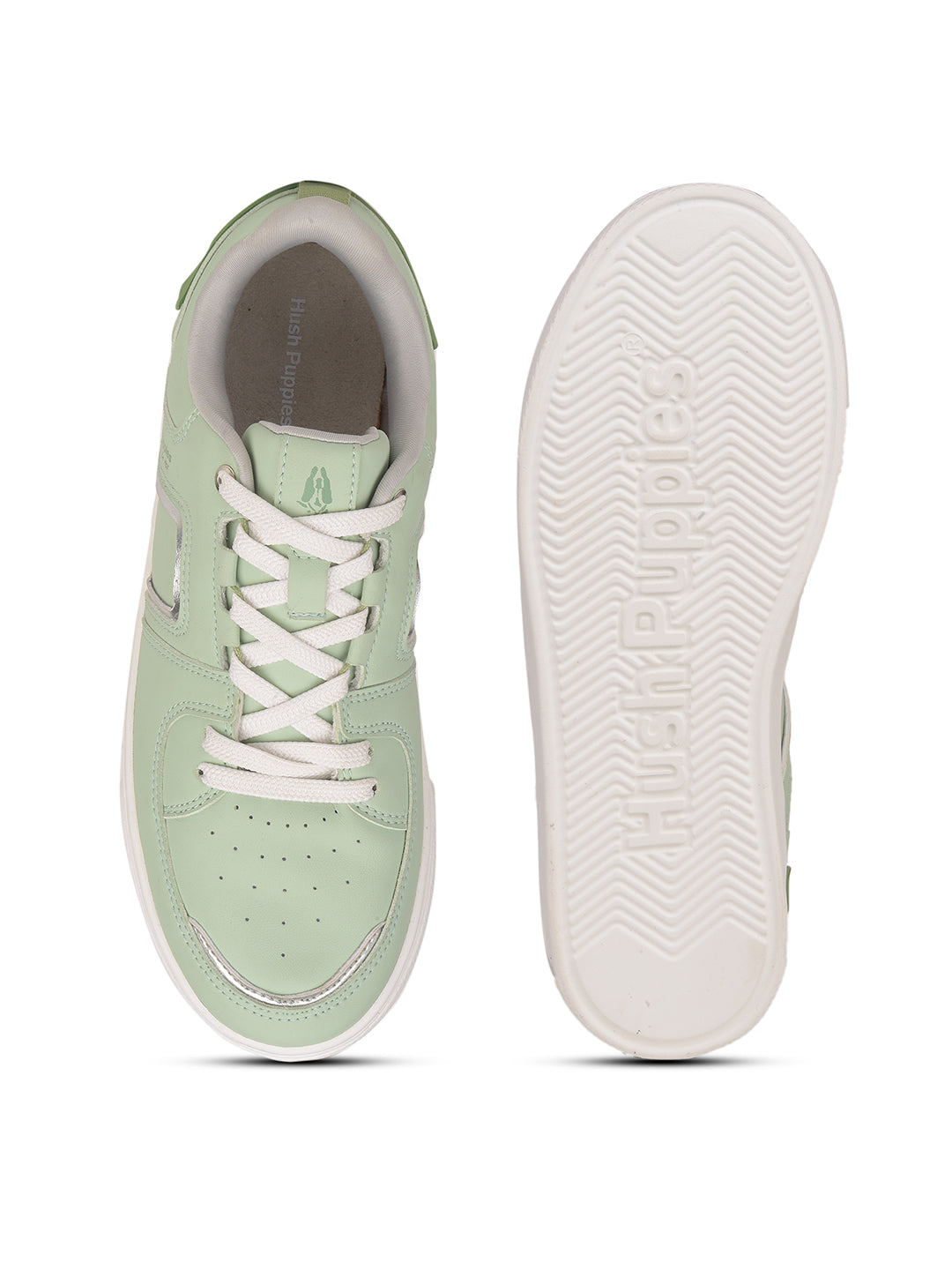 Hush Puppies Women Light Green Casual Lace-up Sneaker - Light Green - View 4