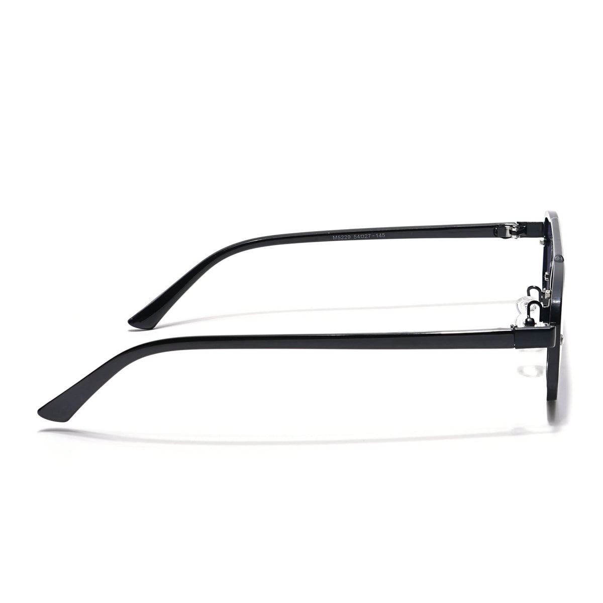 Eagle Black Rectangle Sunglasses for Men and Women - view 7