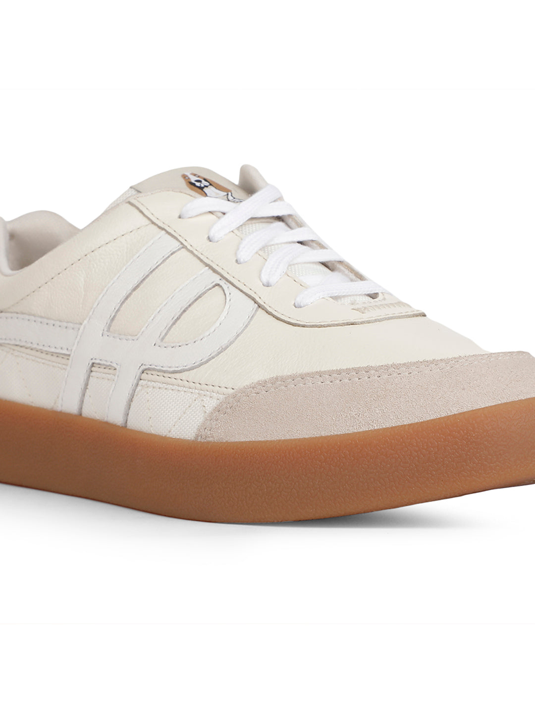 Hush Puppies Women Off White Casual Lace-up Sneaker - Off White - View 5