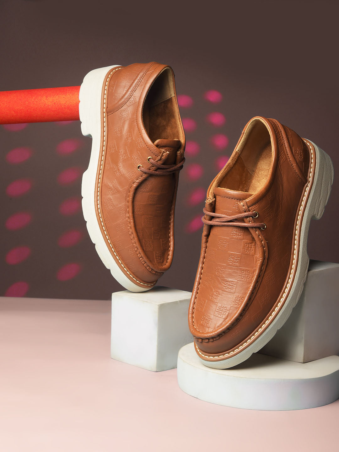 Hush Puppies Women Tan Casual Lace-up Shoes - Tan - View 6