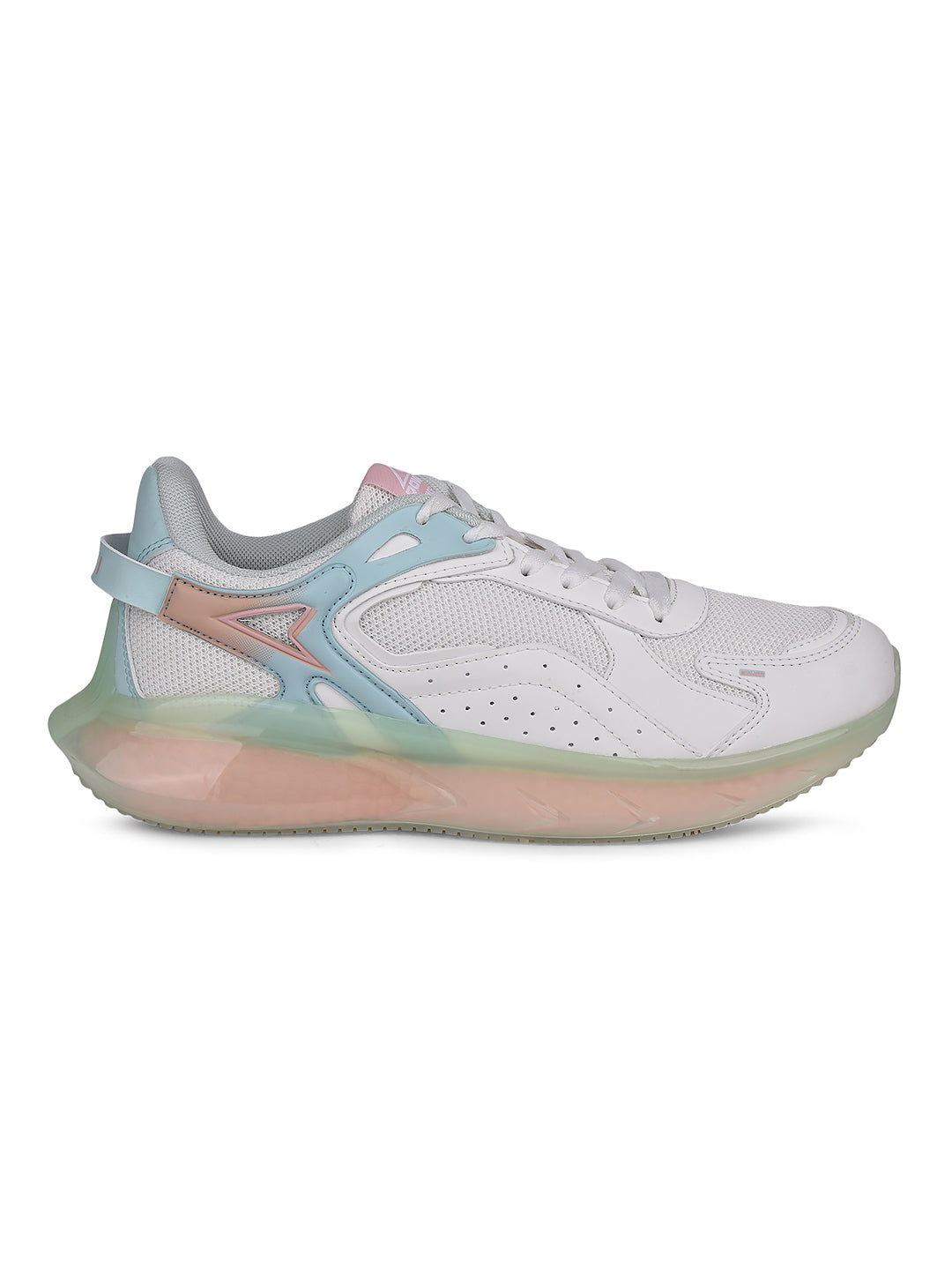 Power Women White Lace-up Oxford Sports Shoes - White - View 2