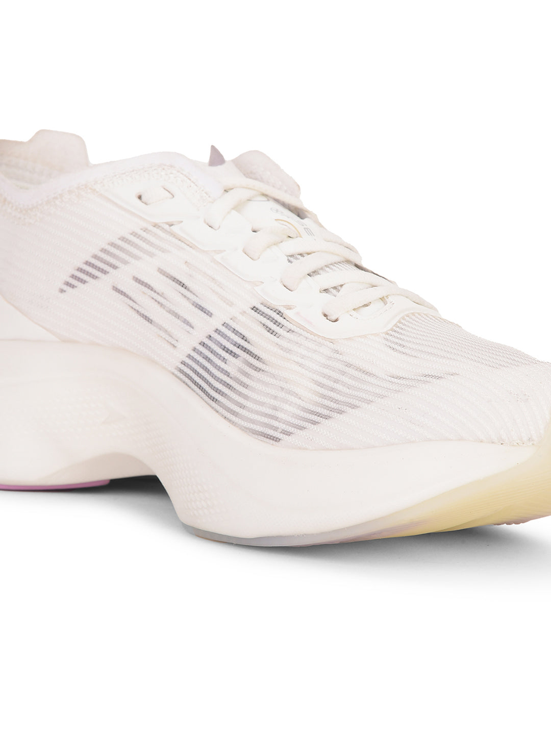 Power Women White Lace-up Oxford Sports Shoes - White - View 5